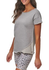 Marc New York Off Duty French Terry Asymmetric Top