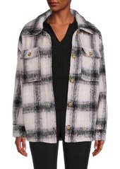 Marc New York Plaid Knitted Longline Shacket