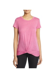 Marc New York Womens Twist Front Solid Top