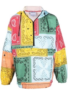 Marcelo Burlon bandana-print hooded jacket