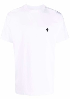 Marcelo Burlon Cross-logo embroidered cotton T-shirt