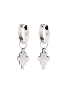 Marcelo Burlon cross pendant huggie hoop earrings