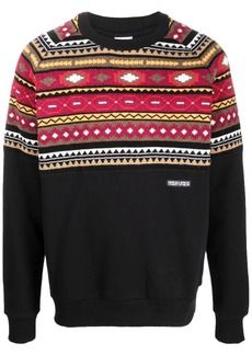 Marcelo Burlon folk-pattern sweatshirt