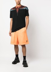 Marcelo Burlon logo patch knee-length shorts