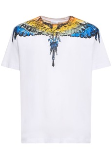 Marcelo Burlon Lunar Wings Cotton Jersey T-shirt