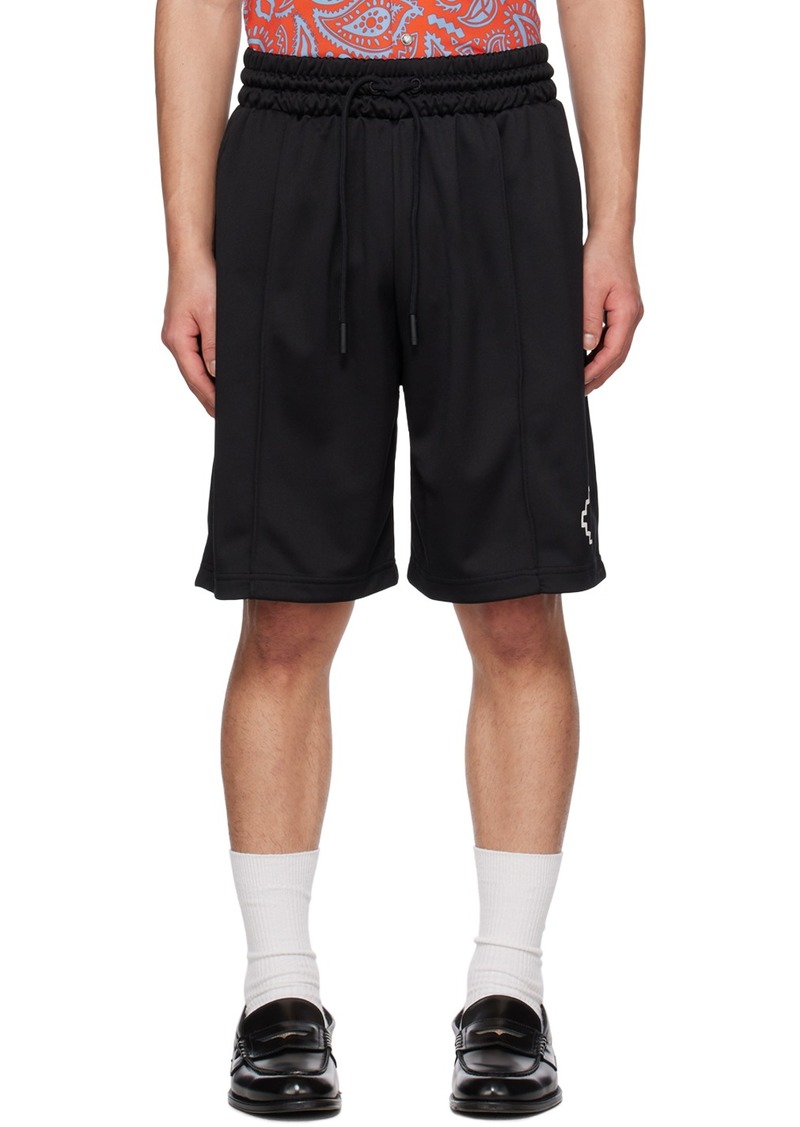 Marcelo Burlon County of Milan Black Tempera Cross Shorts