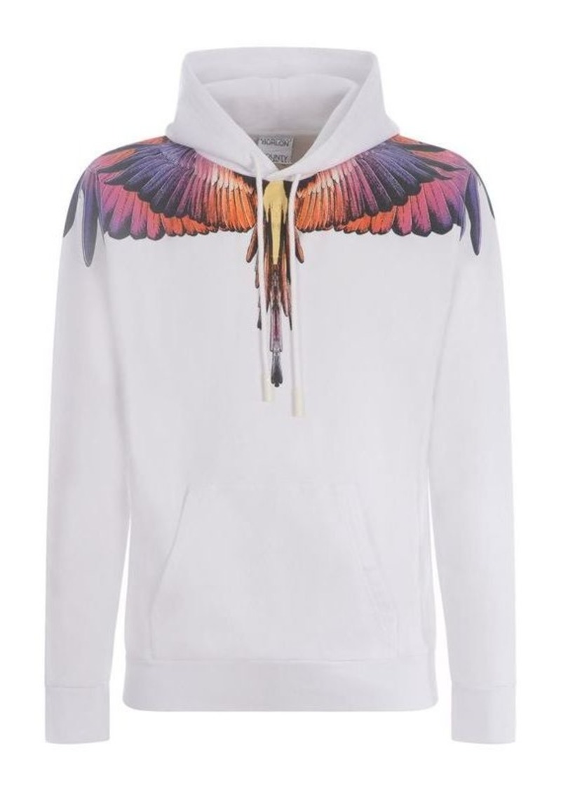 MARCELO BURLON COUNTY OF MILAN Hooded sweatshirt  "Icon Wings"