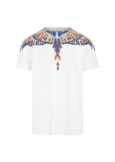 MARCELO BURLON COUNTY OF MILAN T-Shirt With Multicolor Pointillism Wings