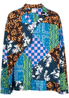 Marcelo Burlon mix-print camp collar shirt