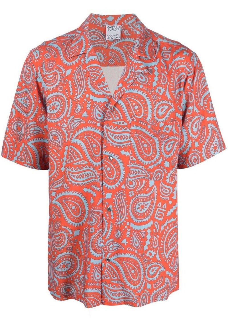 Marcelo Burlon paisley-print shirt