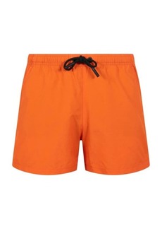 Marcelo Burlon Solid Drawstring Swim Shorts