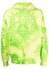 Marcelo Burlon tie-dye cotton hoodie