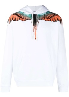 Marcelo Burlon wing-print organic-cotton hoodie
