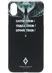 Marcelo Burlon Wings slogan print iPhone XS case