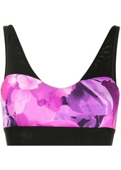 Marchesa Coco floral-print sports bra