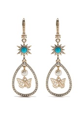 Marchesa crystal-embellished drop earrings