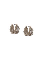 Marchesa crystal-embellished split earrings