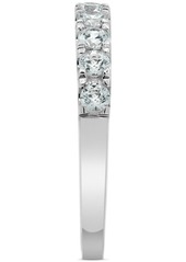 Marchesa Diamond Emerald-Cut & Round Halo Bridal Set (3 ct. t.w.) in 18k White Gold - White Gold