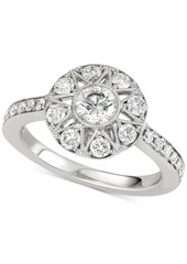Marchesa Diamond Halo Engagement Ring (1 ct. t.w.) in 14k White Gold
