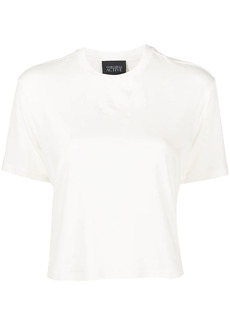 Marchesa Dominique cropped jersey T-shirt
