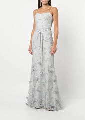 Marchesa embroidered floor-length gown