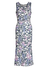 Marchesa Embroidered Floral Dress