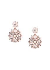 Marchesa floral-drop crystal earrings