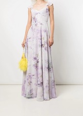 Marchesa floral-print floor-length dress