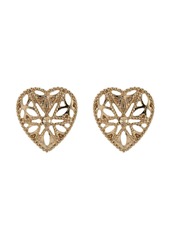 Marchesa heart cut-out stud earrings