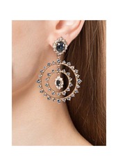 Marchesa Double Hoop Crystal Earrings