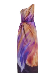Marchesa - Exclusive Twisted Silk Maxi Dress - Multi - US 4 - Moda Operandi