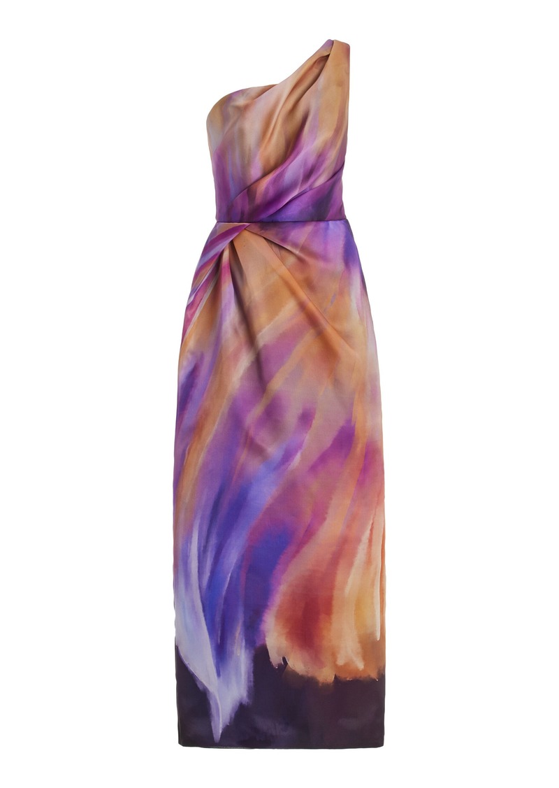 Marchesa - Exclusive Twisted Silk Maxi Dress - Multi - US 10 - Moda Operandi
