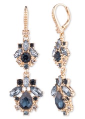 Marchesa Crystal Drop Earrings in Gold/Montana at Nordstrom Rack