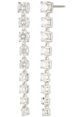 Marchesa Cubic Zirconia Linear Drop Earrings - Gold