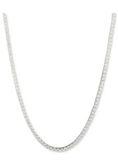 "Marchesa Cubic Zirconia Tennis Collar Necklace, 16"" + 3"" extender - Silver"