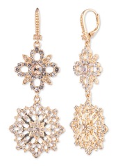Marchesa Filigree Double Drop Earrings in Gld/Cgs at Nordstrom Rack