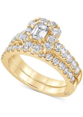 Marchesa Igi Certified Diamond Bridal Set (2 ct. t.w.) in 18k White, Yellow or Rose Gold - White Gold