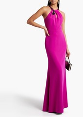 Marchesa Notte - Embellished pleated crepe gown - Pink - US 6