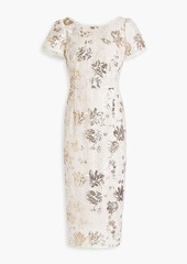 Marchesa Notte - Sequin-embellished embroidered tulle midi dress - White - US 0
