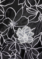 Marchesa Notte - Strapless faille-paneled embroidered organza midi dress - Black - US 2