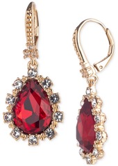 Marchesa Pave & Color Crystal Pear-Shape Drop Earrings - Med Blue