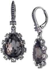 Marchesa Pave & Color Crystal Pear-Shape Drop Earrings - Med Blue