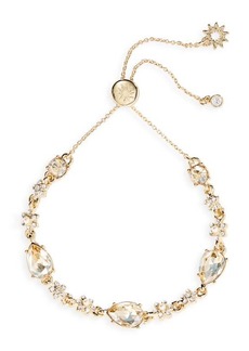 Marchesa Pear Crystal & Imitation Pearl Slider Bracelet