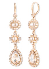 Marchesa Precious Imitation Pearl Drop Earrings in Gold/Pearl at Nordstrom Rack