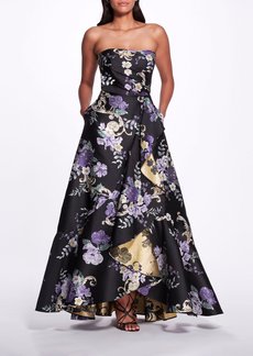Marchesa Sheer Cut Out Floral Gown - 16 - Also in: 4, 2, 6, 14, 12, 10, 0, 8