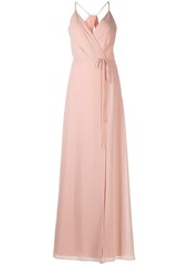 Marchesa sleeveless tied waist dress