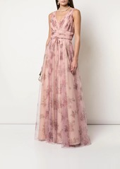 Marchesa tulle floral bridesmaid gown