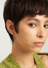 Maria Black Triad 14kt Gold & Diamond Mono Earring