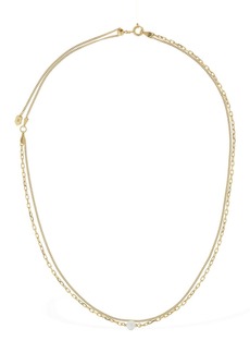 Maria Black Cantare Double Chain Necklace W/ Pearl