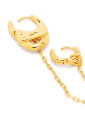 Maria Black chain link huggie hoop earring